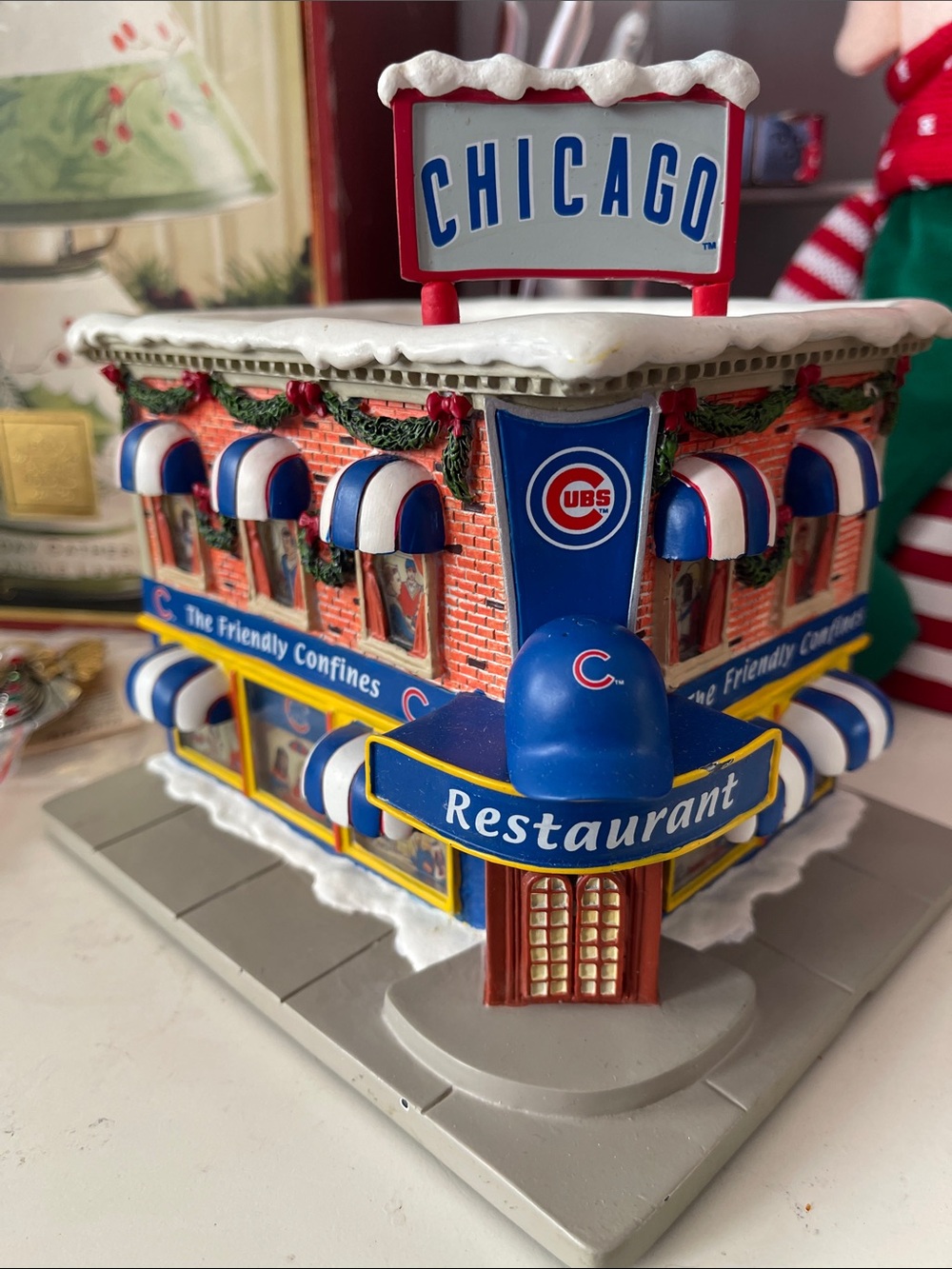 Hawthorne Village: “The Friendly Confines Restaurant” light-up sculpture #A1105